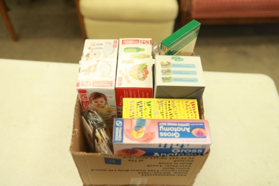 Box of Assorted New Toys