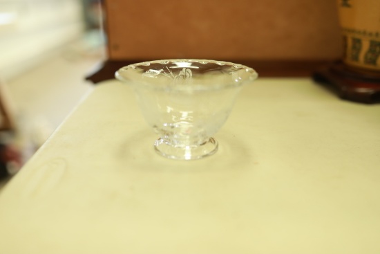Etched Crystal Bowl