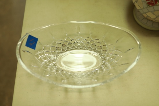 Elongated Crystal Bowl