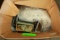 Box of Doll Stands & Misc