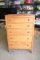 Wood 5 Drawer Chest