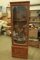 Gun Cabinet with Whitetail on Glass