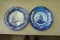 2 Blueware Plates