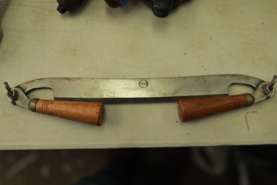 Welloct Antique Draw Knife with Folding Handles