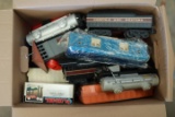 Box of Assorted Train Cars & Misc