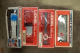 4 Lionel Train Cars