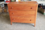 Wood 3 Drawer Chest
