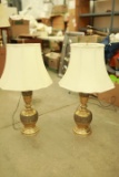 Pair of Brass Lamps
