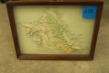 Framed Honolulu Map