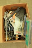 Box of Assorted Tools & Hardware