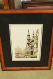 Framed Street Scene Print