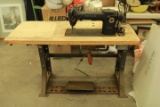 Commercial Singer Sewing Machine on Stand