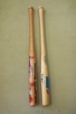 2 Collectors Mini Baseball Bats