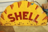 Antique Metal Shell Sign