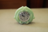 Fenton Satin Glass Clock