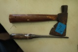 Antique Screwdriver & Hatchet