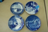4 Royal Copenhagen Plates