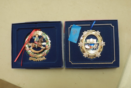2 Whitehouse Christmas Ornaments