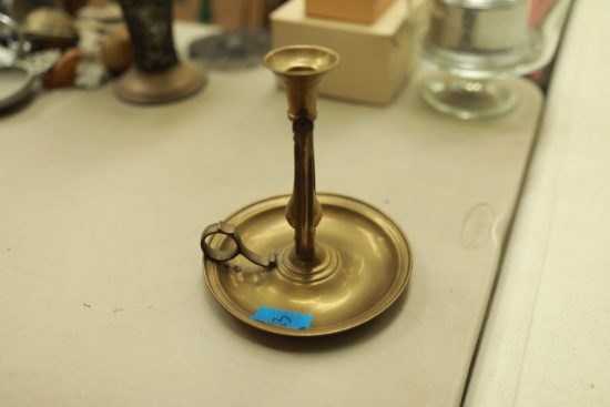 Brass Ships Candleholder