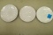 3 Frankoma Commemorative Plates