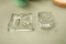 2 Glass Inkwells