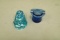 Cobalt Glass Ashtray, Glass Madonna