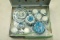 Vintage Tin Blue Willow Childs Tea Set