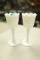 Pair of John Kemble Milk Glass Vases