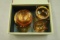 Amber Glass Akro Childs Tea Set