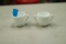 Small Fenton Hobnail Milk Glass Sugar & Creamer