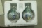 Pair of Bradford Exchange Hummingbird Ornaments