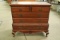 Mahogany Queen Anne Style Cedar Chest with Drawer