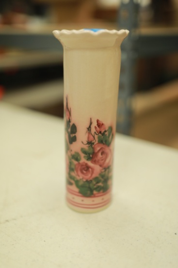 Porcelain Rose Pattern Vase