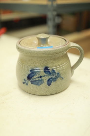 2002 Rowe Pottery Works Handled Pot with Lid