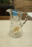 Etched Crystal Pitcher