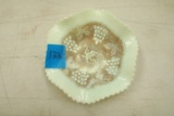 Northwood Cable & Grape Pattern Custard Glass Bowl