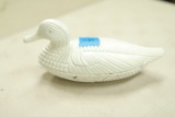 Milk Glass Duck