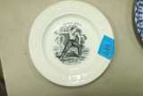 Antique American Sports Pitcher ABC Plate
