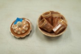 Miniature Mosser Caramel Slag Glass Childs Pieces