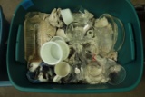 Box of Assorted Glassware