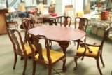 Cherry Dining Table with 6 Chairs