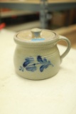 2002 Rowe Pottery Works Handled Pot with Lid