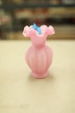 Fenton Satin Glass Vase
