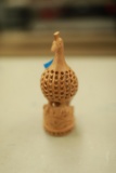 Wooden Carved Bird Figurine