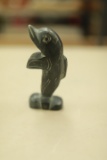 Carved Stone Dolphin Figurine
