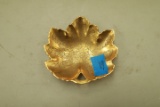 Pickard Gold Wash Leaf Tray