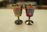 Pair of Bicentennial Indiana Glass Stems