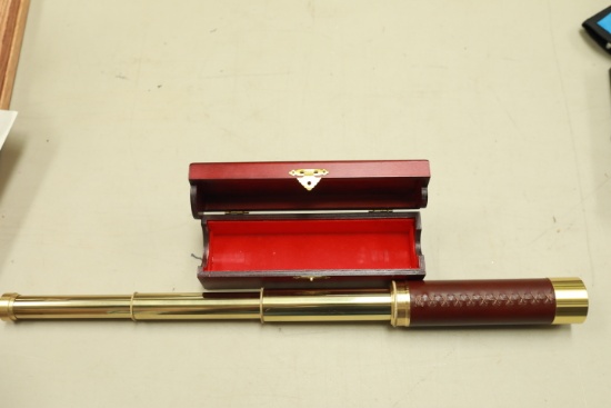 Brass Telescope in Box