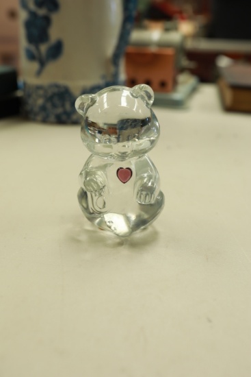 Glass Fenton Bear