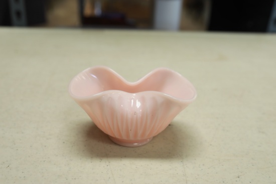 Pink Milkglass Bowl